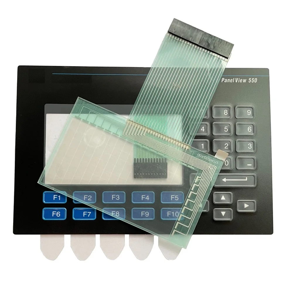 

For Panelview 550 2711-B5A8 2711-B5A8L1 Membrane Keypad Film with Touch Screen Panel