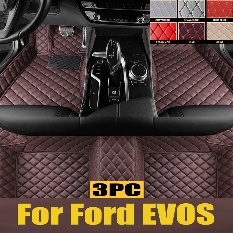 

TPE Custom Car Floor Mats For Ford EVOS 2022 2023 Waterproof Carpet Auto Interior trunk mat