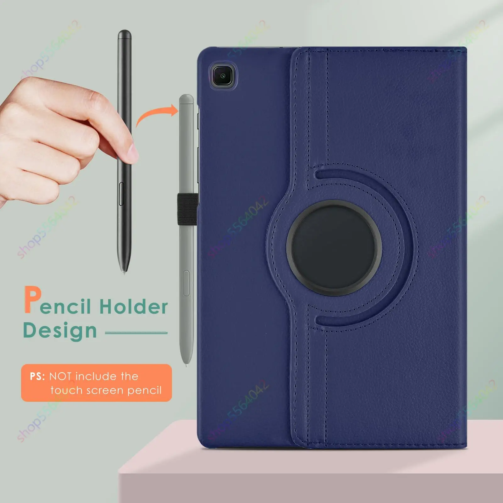360 Rotation Case for Samsung Galaxy Tab S6 Lite 10.4 Inch 20924/2022/2020 SM-P620/P625/P613/P610 Folio Leather Protective Cover
