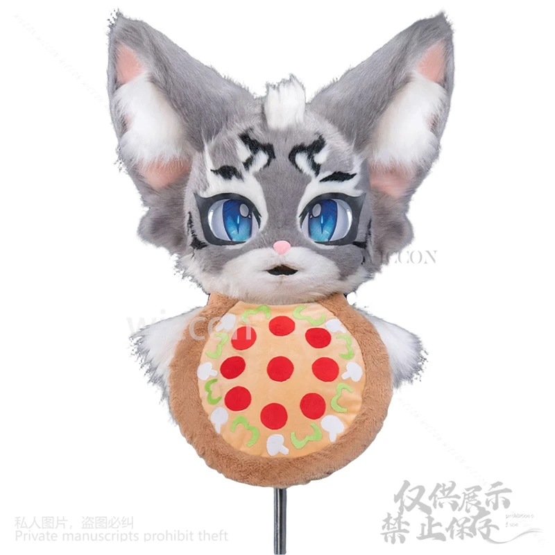 Anime Furry 코스프레 Furrsuit Animal Costume Plush Pizza Scarf Kawaii Sweet Suit Cute Accessories Cos Cat Dog Fox Customized