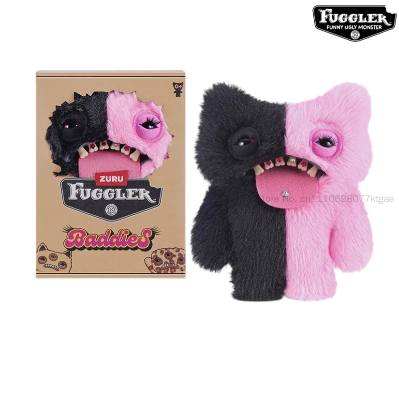 23cm FUGGLER Baddies Series Doll Plush Stuffed Ugly Kawaii Teeth Monster Tooth Accessories New Funny Trend Birthday Gift Toy