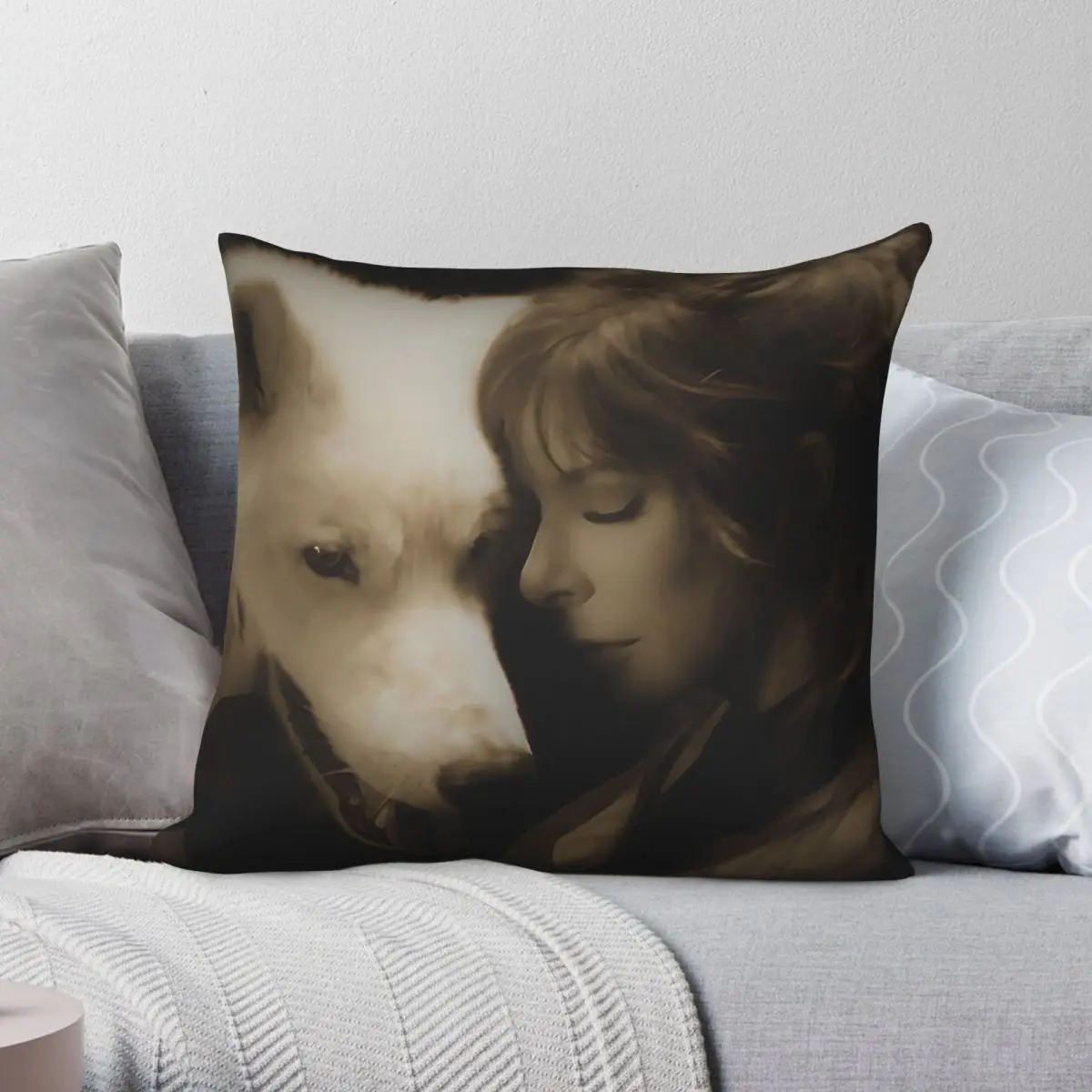 Mylene Farmer Des Larmes Song Square Pillowcase Polyester Linen Velvet Pattern Decor Throw Pillow Case Sofa Seater Cushion Cover