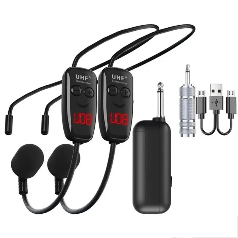 Professional UHF Wireless Headset Microphones System for Business