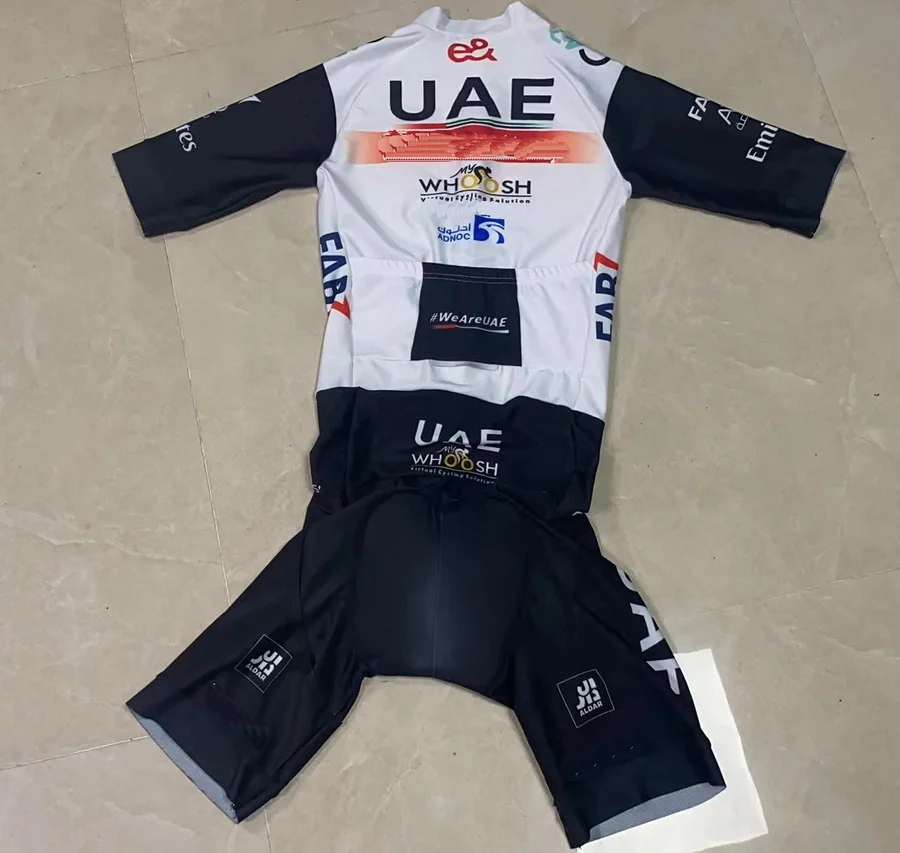 LASER CUT Skinsuit 2023 UAE TEAM Bodysuit SHORT Cycling Jersey Bike Bicycle Clothing Maillot Ropa Ciclismo