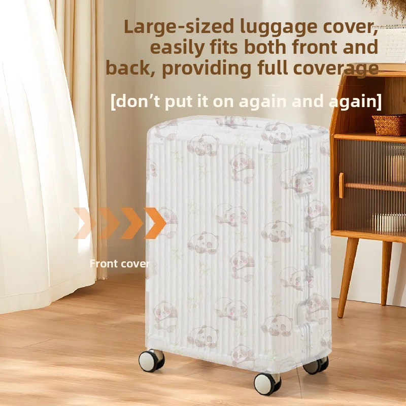 Luggage Dust Cover, Universal All Inclusive, Disposable Non-woven Fabric Travel Suitcase Storage Protective Cover, Rain Cover