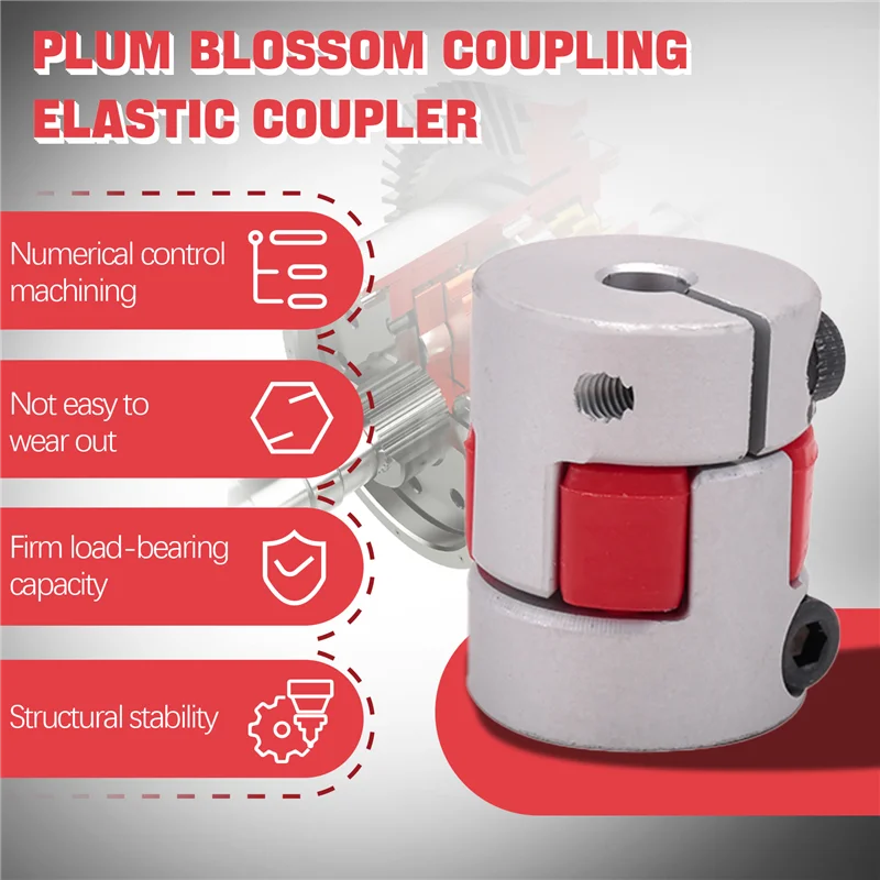 

AT35-5Mmx8mmx25mm CNC Stepper Motor Flexible Plum Jaw Shaft Coupling Coupler New