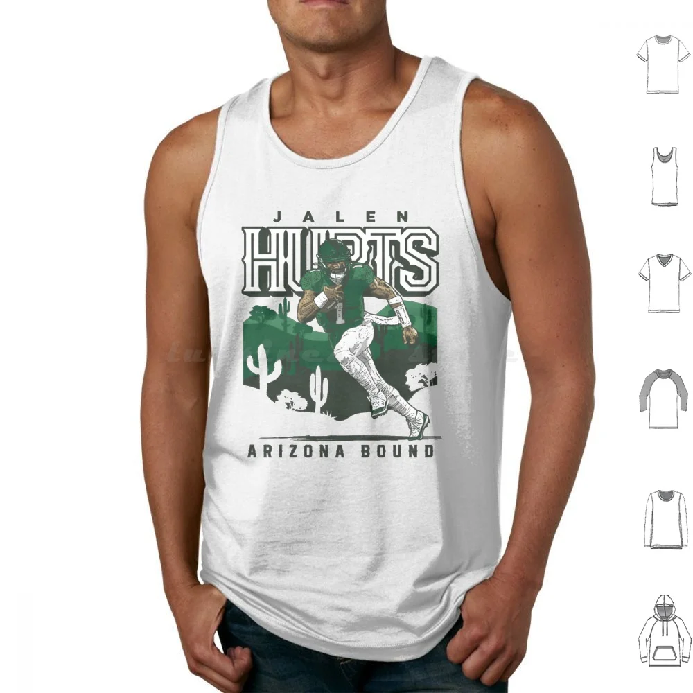 Jalen Hurts Arizona Bound Tank Tops Vest Sleeveless Sport Football Philadelphia Jalen Hurts Philly Hurts Devonta Smith Aj