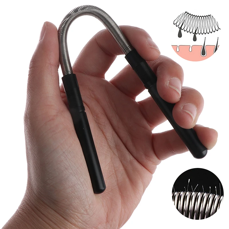 1PCS Black Face Facial Hair Remover Stick Removal Spring Threading Beauty Tool Epilator