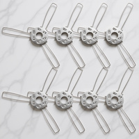 20Pcs Lamp Shade Fixator Iron DIY Holder for Pendant Desk Floor Ceiling Lamp Metal Clip on Adapter Support Decorative Light