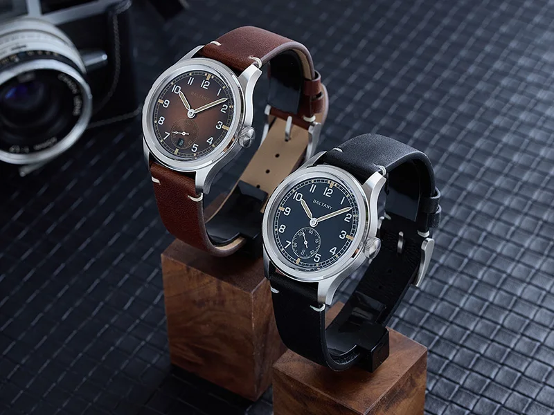 Baltany S2081 Dirty Dozen Felduhr, 39mm Retro ST1731 Mechanische Datumsuhr, Saphirglas, Leuchtend, Wasserdicht, Kleine Sekunde – Detail 1