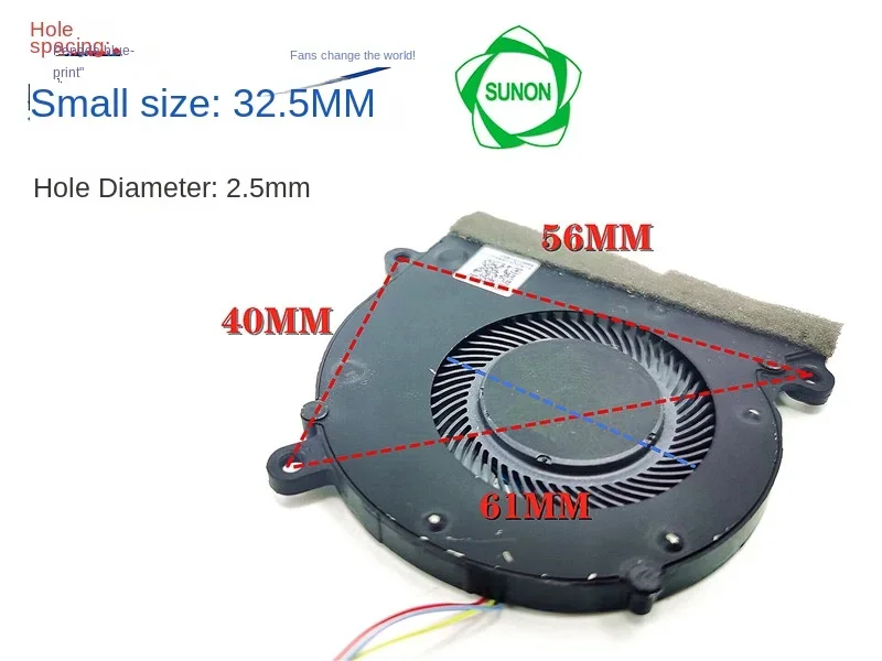 EG50040S1-CG60-S9A Magnetic Bearing High Turn 5V Notebook PWM Temperature Control Turbine 5cm Cooling Fan