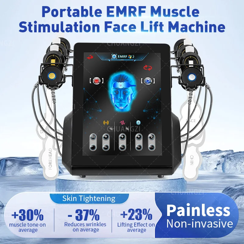 EMrf Muscle Painless RF Machine Face Liftting Facial Heat Energy Output Strong Pulsed Magnetic Non-invasive Lift Wrinkle EMSzero