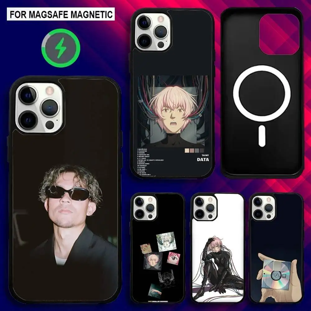 

T-Tainy DATA Singer Phone Case For iPhone 16e,16,15,14,13,12,11,Plus,Pro,Max,Mini Magsafe Magnetic Wireless Charging