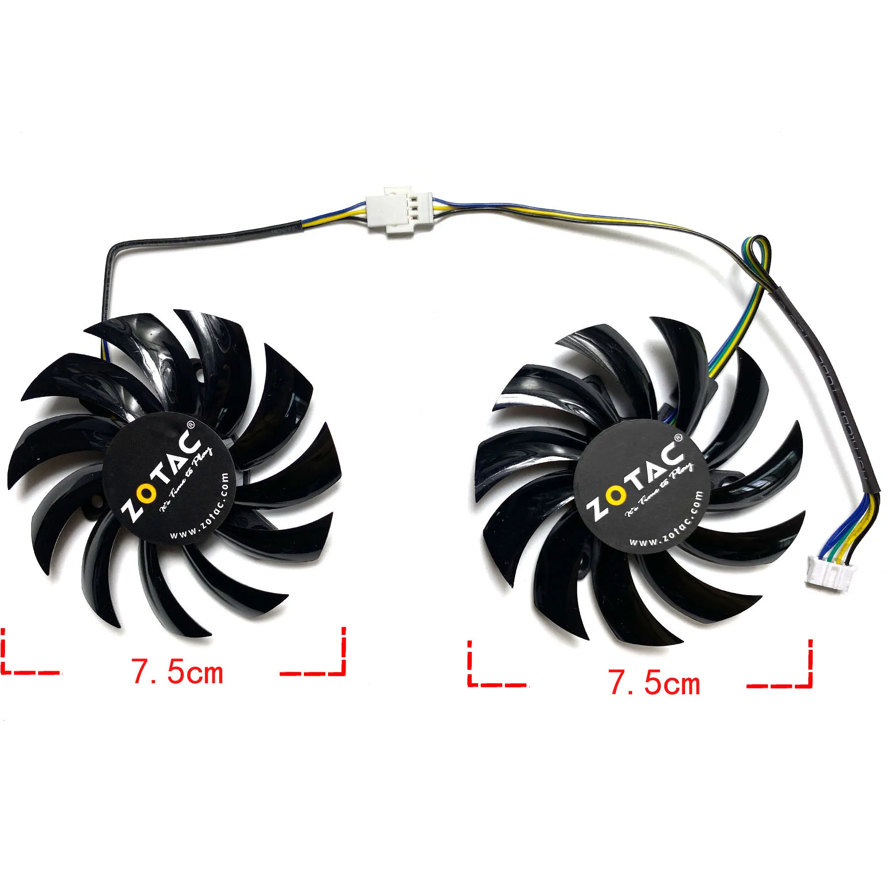 New For ZOTAC GeForce GTX660ti 660 650ti 560 AMP! Edition Graphics Card Replacement Fan