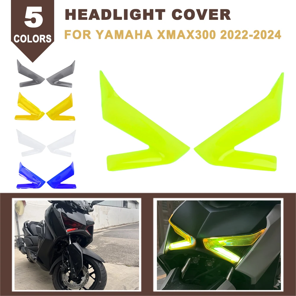 

Motorcycle Headlight Cover Protection Full Headlamp Screen Lens Guard Protector For YAMAHA XMAX300 XMAX X-MAX 300 2022 2023 2024