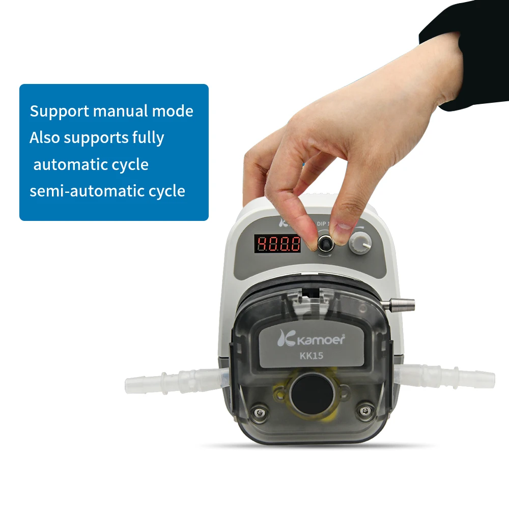 Kamoer 1500ml/min High Flow DIP1500 Lab Peristaltic Pump 24V Stepper Motor Dosing Pump for Liquid Transfer Lab and Filling