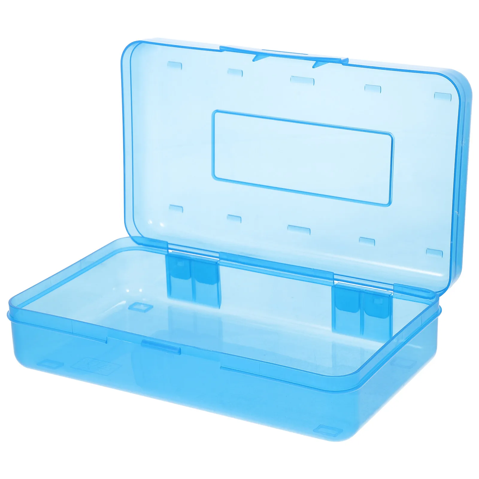 

Plastic Pencil Box Transparent Reusable Stationery Container for Students Artists Teachers Hold Pens Pencils Crayons Markers At