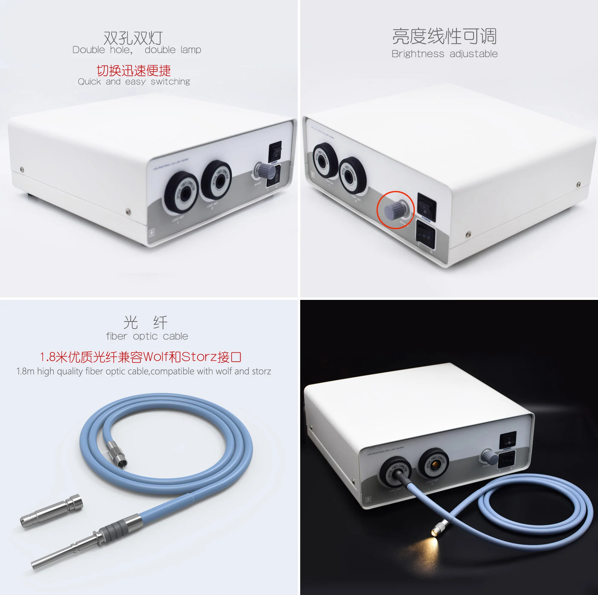 2026 New 250W Cold Light Source For Endoscopy Best Selling Type Of Small . Portable Endoscope