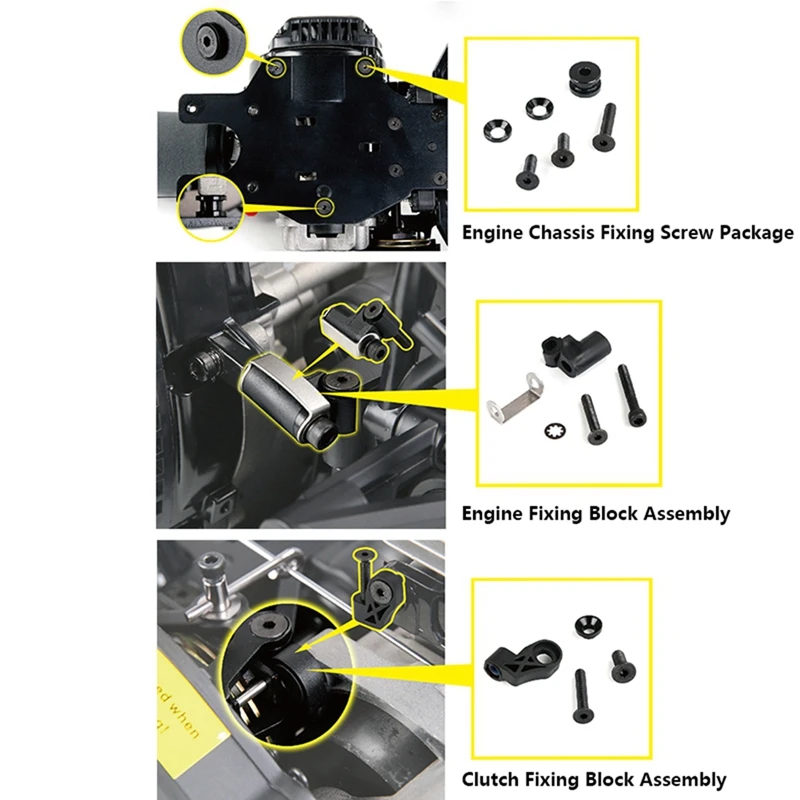 1 Set Bevestigingsschroeven Accessoires Fit Voor 1/5 HPI ROFUN BAHA ROVAN KM BAJA 5B 5 T 5SC Rc Auto Onderdelen