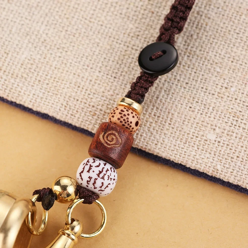 Star Moon Bodhi Car Keychain Brass Mini Hollow Gourd Treasure Gathering Basin Accessories Premium Pendant Fine Gift