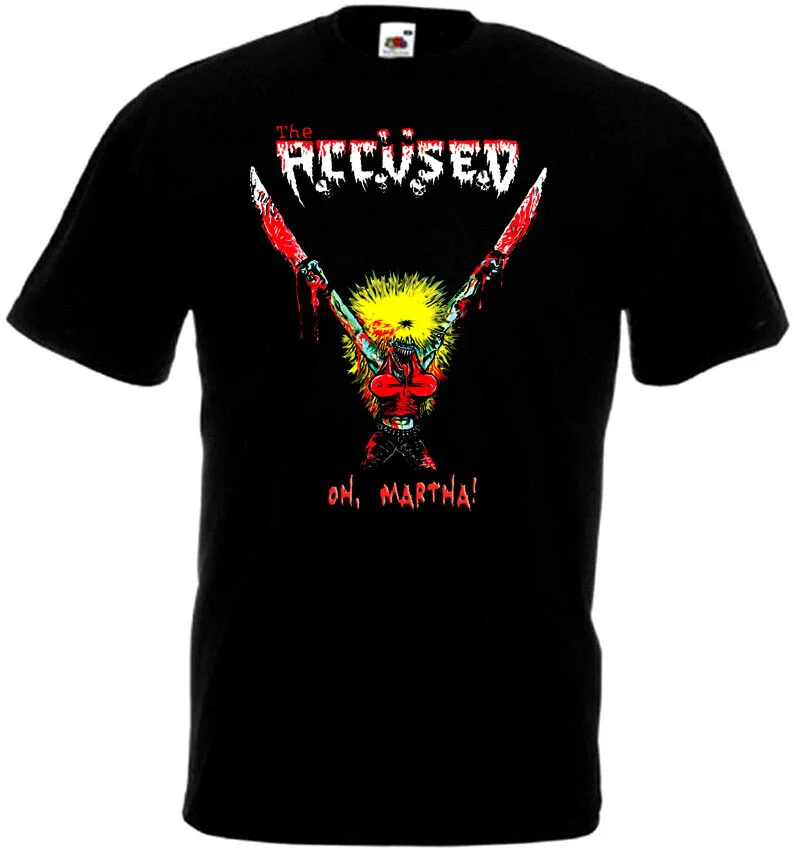 The Accused Oh, Martha! T-shirt black hardcore metal all sizes S-5XL