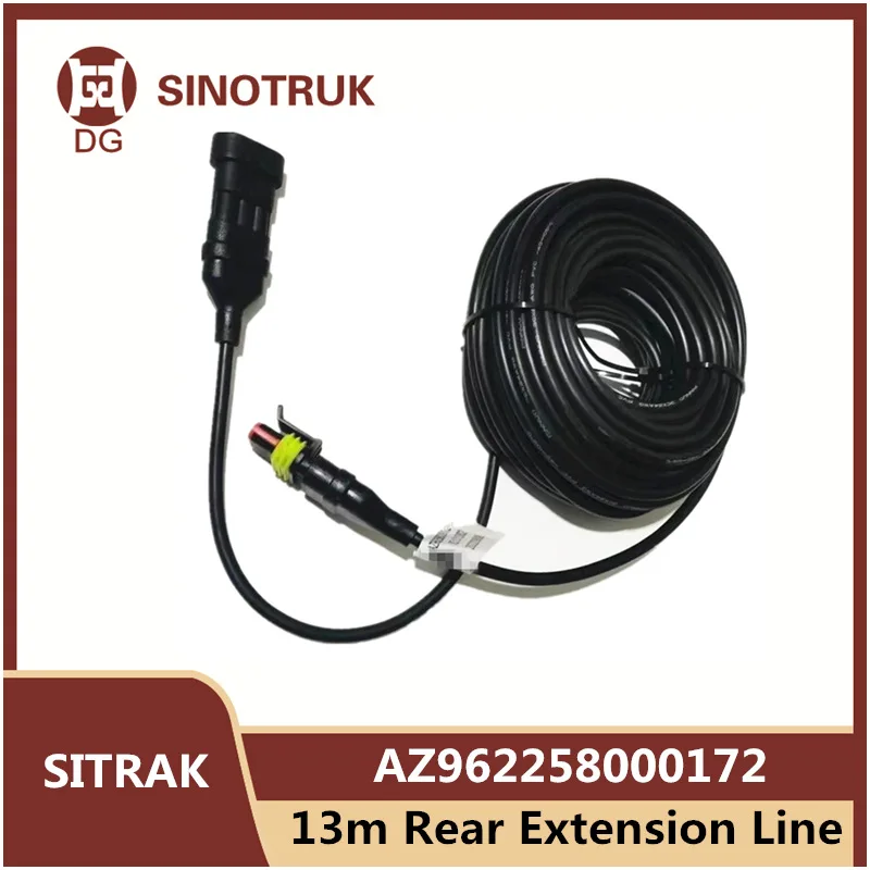 

AZ962258000172 13m Rear Extension Line For Square Position For SIONTRUK SITRAK Cab Four Way Monitoring Rear Camera Cable