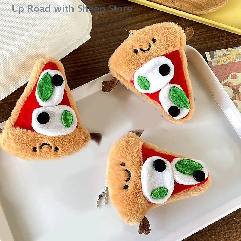 لطيف القطيفة البسيطة البيتزا قلادة فتاة على ظهره قلادة هدية عيد ميلاد مفتاح قلادة