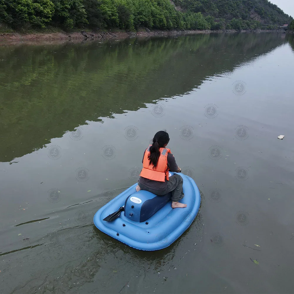 

Inflatable Jet Ski with Motor for Aqua Cruise & Swimming Pool Floats Water Amusement Facilities for Cruising & Relaxing
