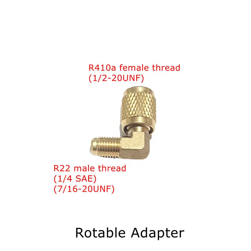 R22 إلى R410a مكيف الهواء الفلور المضافة وصلة أنابيب السائل 1/4 SAE الموضوع النحاس مستقيم الكوع محول أجزاء التبريد