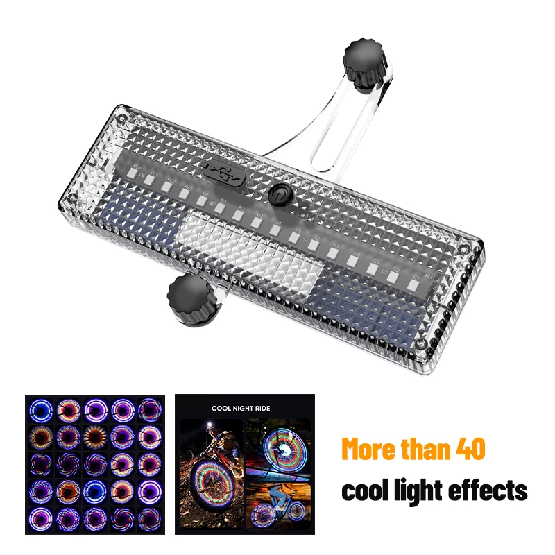 AliExpress cycle zone 1/2PCS Colorful Bicycle Wheel Light LED Lighting Sensor Rechargeable Spoke Safety Light Night Riding Warning Lamp for MTB Bike