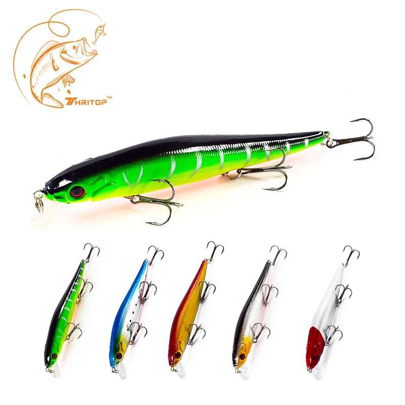 Thritop New Hard Fishing Lures Hot Item 140mm 23g 5 Colors for Option TP023 Top-Class Minnow Fishing Baits Artificial Bait