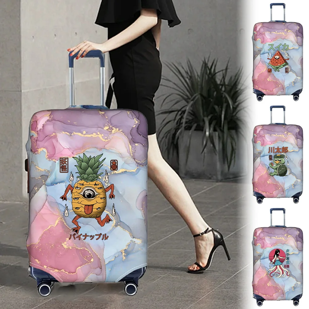 

Cute Monster Pattern Travel Storage Bag Fashion Joker Simple Elastic Trunk Lid 18-32 Inch Luggage Case Protective Case.