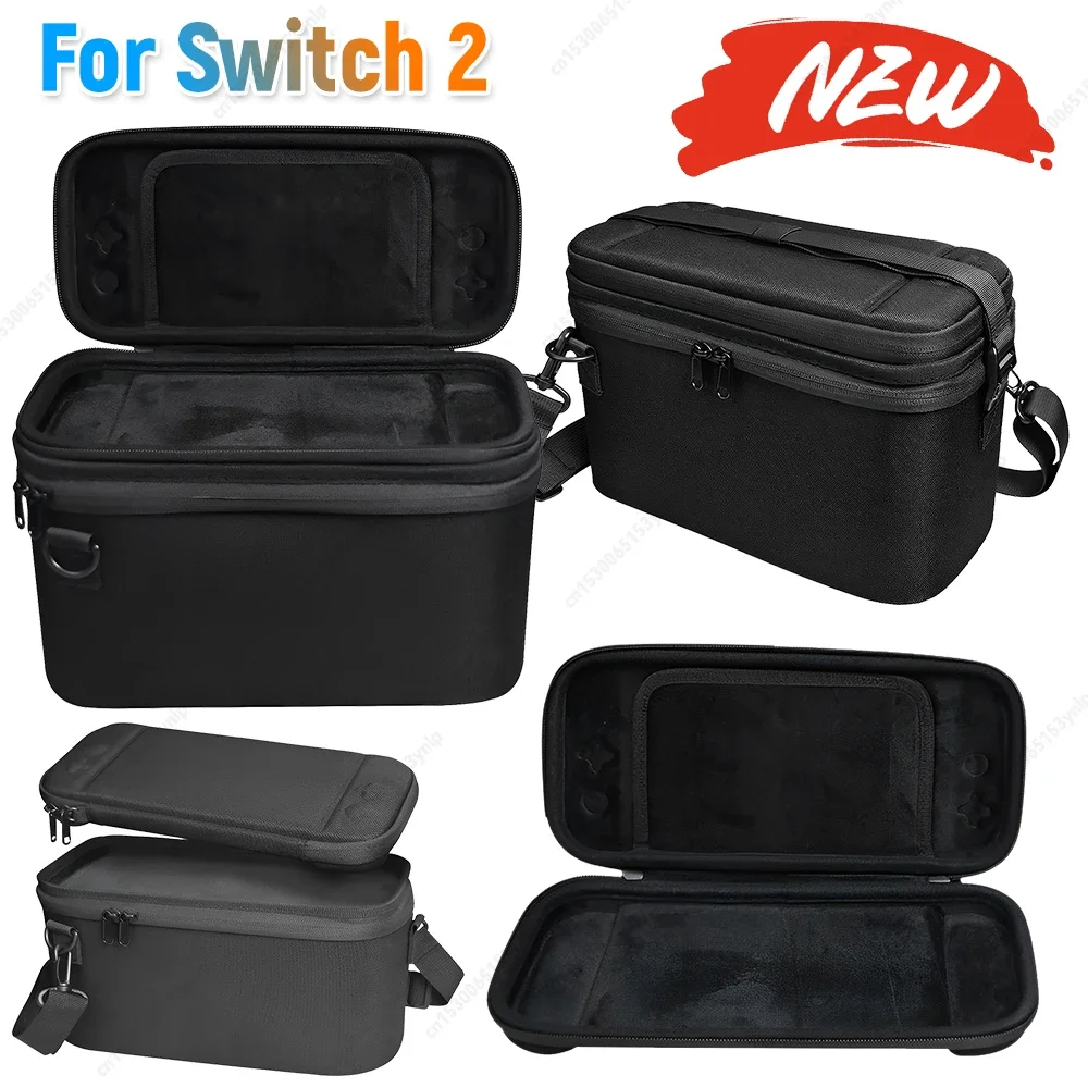 

Портативная сумка для хранения, дорожная сумка с защитой от царапин, чехол для портативной игровой консоли 2 в 1, адаптер питания для консоли Switch 2