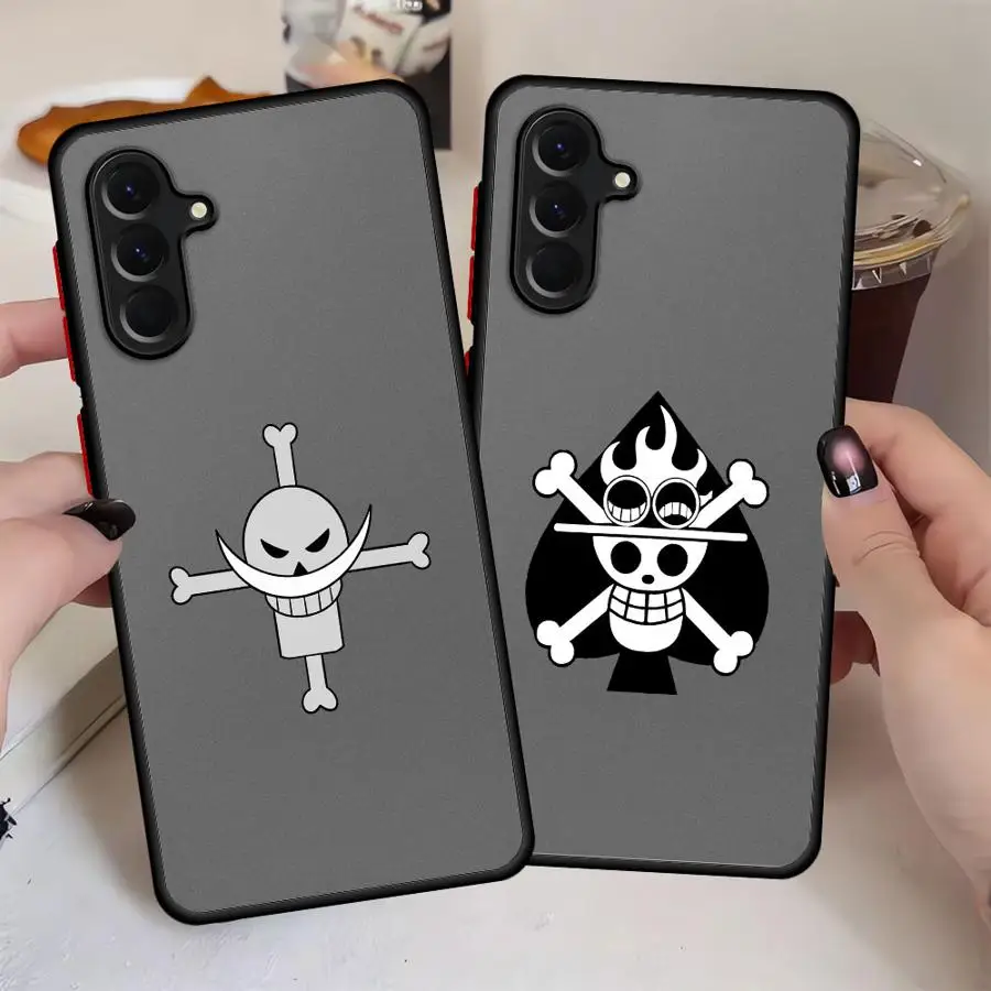 Casing Handphone Anime One Piece untuk Samsung Galaxy A35 A36 A25 A26 A54 A53 A52 A56 A73 A21s A34 A24 A22