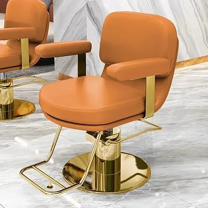 

Barbershop Luxury Barber Chair Designed Portable Makeup Swivel Barber Chair Beauty Stool Cadeira De Barbeiro Salon Furniture