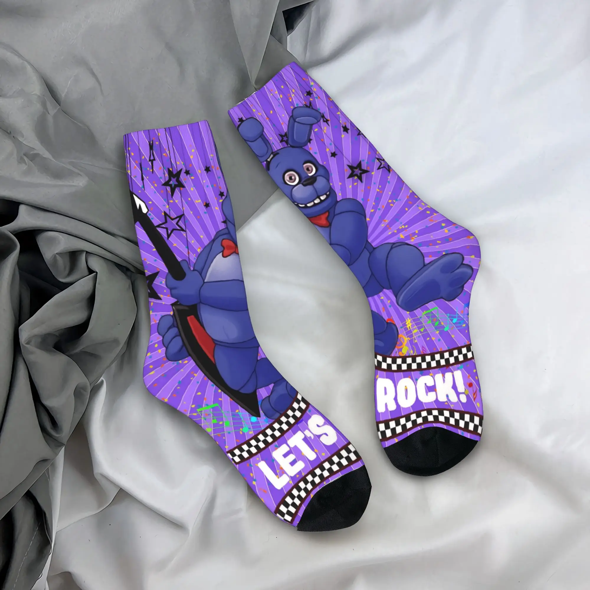 

Чулки FNAF, кавайные носки, мужские теплые мягкие носки унисекс, зимние дизайнерские противоскользящие носки для бега, идея подарка