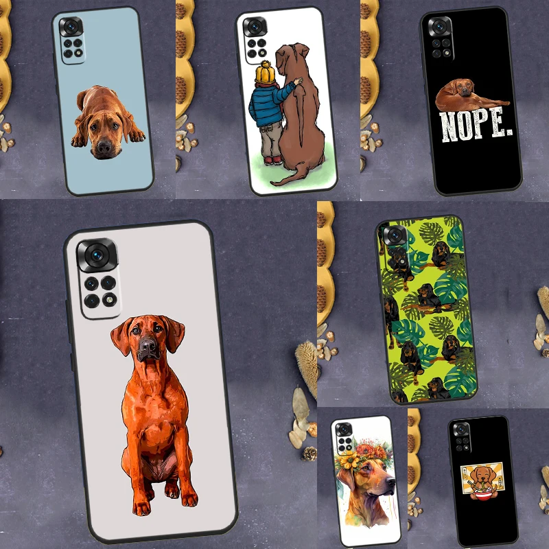 Rhodesian Ridgeback Dog Case For Xiaomi Redmi Note 12 8 9 10 11 Pro Note 12S 11S 10S 9S 9A 9C 9T 10A 10C 12C Cover