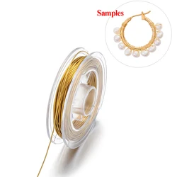 10meters/roll Stainless Steel Resistant Craft Coil String Wire for DIY Jewelry Making Bracelet Necklaces Woven Earrings Making