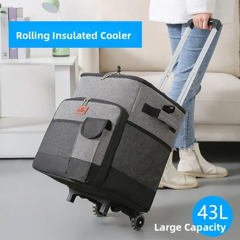 

Thiened Cam Ice Bag Cooler Box Picnic Lunchbox Large Capaci Portable Refrigerator Outdoor Travel Storage Bag