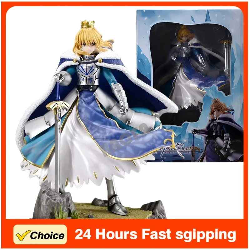 Fate Grand Order Altria Pendragon Saber Alter Rider 27cm figura de Anime modelo muñeca Jeanne D Arc figura de acción juguete coleccionable
