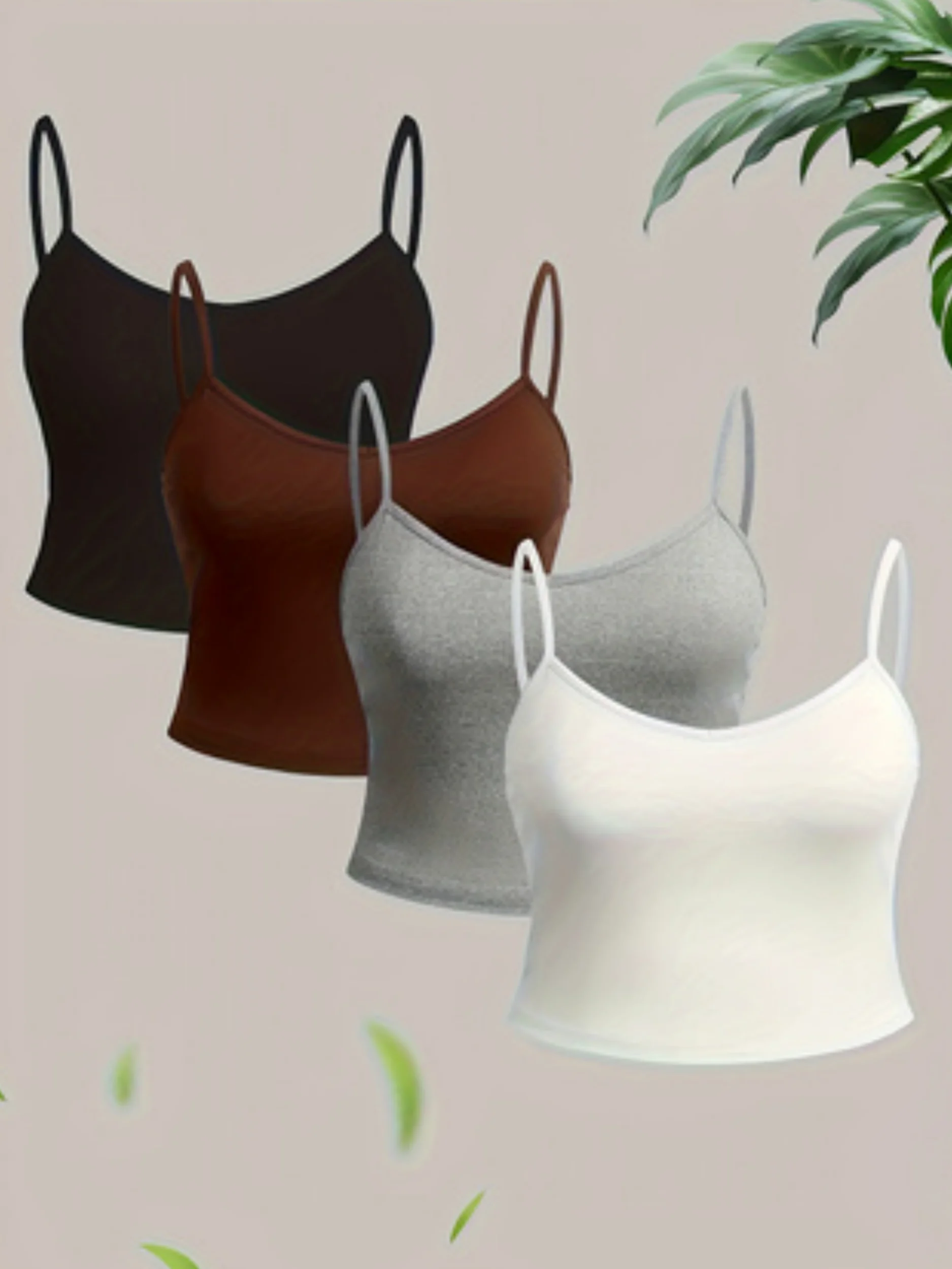 

Новый стиль, женская мода и модная универсальная женская майка больших размеров из четырех предметов.