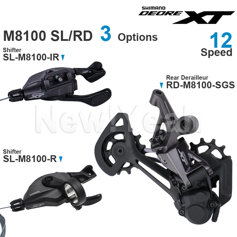 SHIMANO DEORE XT M8100 SHIFTER SL-M8100-R SL-M8100-IR  REAR DERAILLEUR RD-M8100-SGS 12speed Original Parts