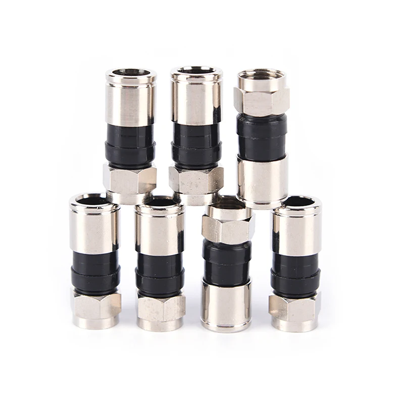 

10 pcs RG6 F Type Compression 2.7cm high quality Snap Seal Plug Connector