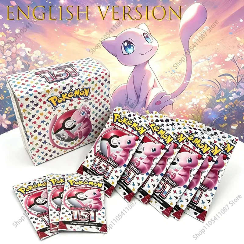 

360Pcs English Pokemon TCG Scarlet & Violet 151 Booster Bundle Edition Trading Cards Anime Collection Card Toy Gifts
