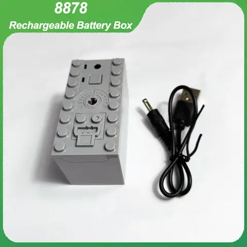 New Technical Rechargeable Battery Box 8878 MOC Building Blocks for Power Functions Motor Parts 8883 DIY Toy Bricks Cars