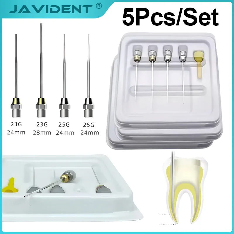 1Set Dental Heated Plugger Injection Gutta Percha Pen Heated Tips Plugger Injection Needle Endodontic Obturation System