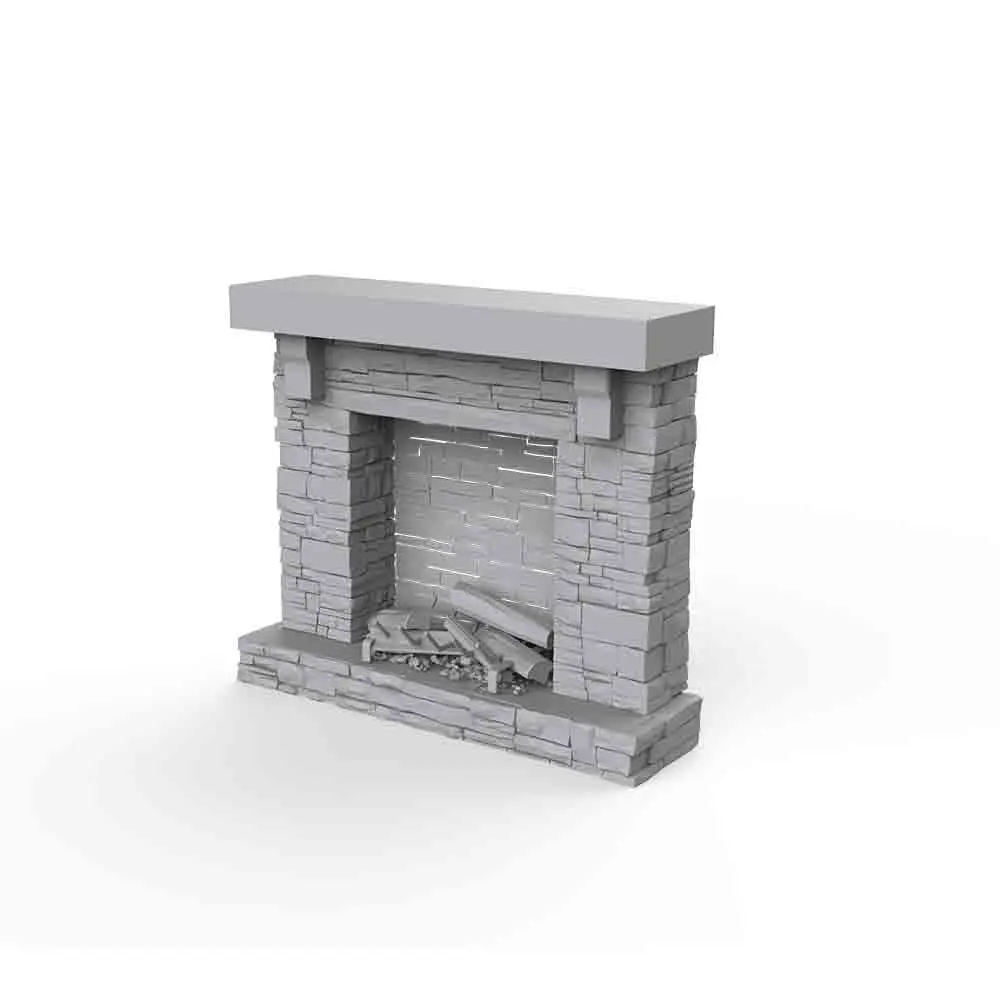 Yao's Studio LYT051 1/87 1/64 HO Fireplace For Scene Model Type-1