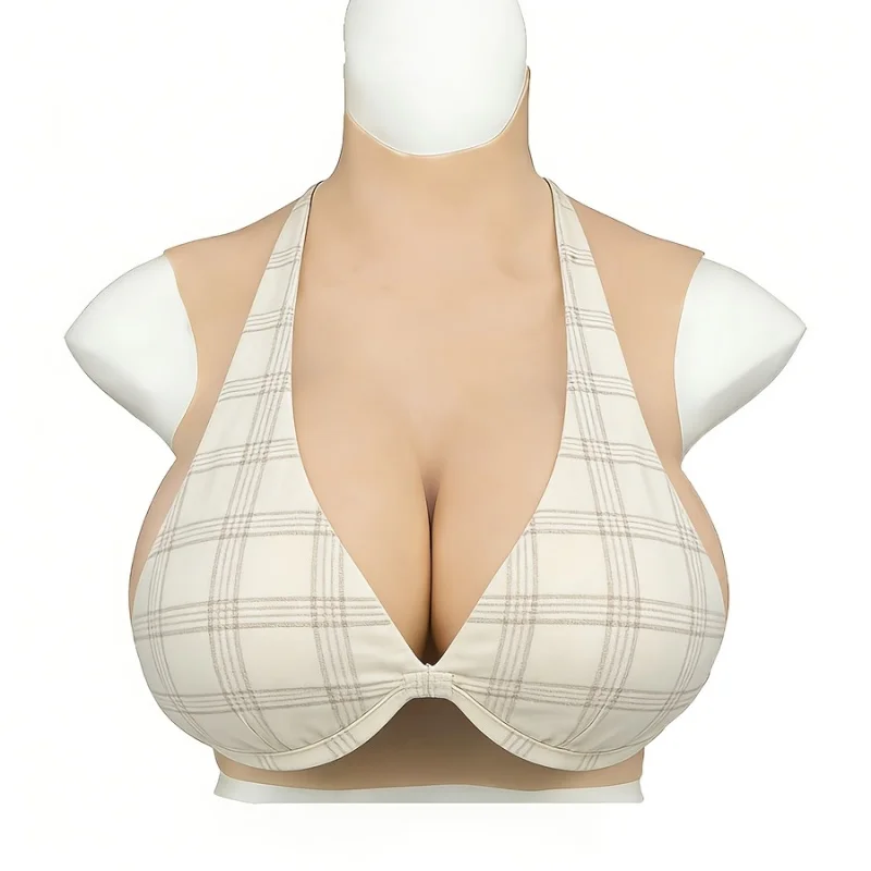 Realistic Silicone Prosthetic Breasts Suitable for Cosplay & Cross-Dressing - Adhesive/Elastic Fit Breast Forms, Hand Washable.