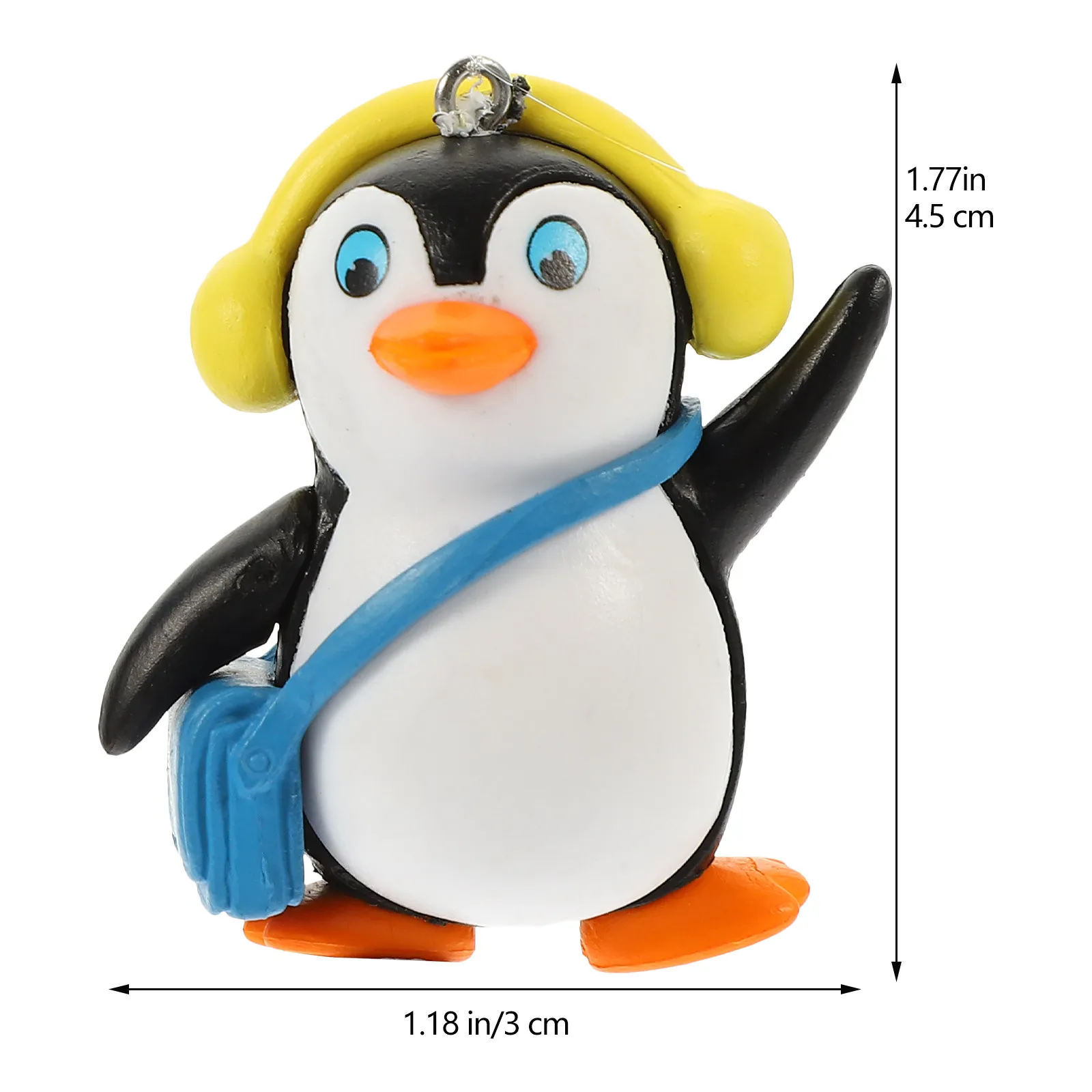 4Pcs Lifelike Floating Penguin Aquarium Ornaments Bright Fadeless Decor for Fish Tank Glass Water Tank Stylish Wear-Resistant
