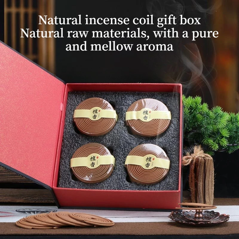 Natural Incense Gift Box Tea Room Gift Agarwood Old Mountain Sandalwood Hotel Household Incense High-end Gift Box Purifying Air